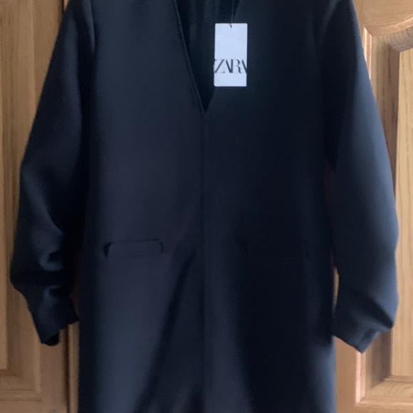 NWT Black Zara Mini Dress Sz. L - Picture 4 of 4